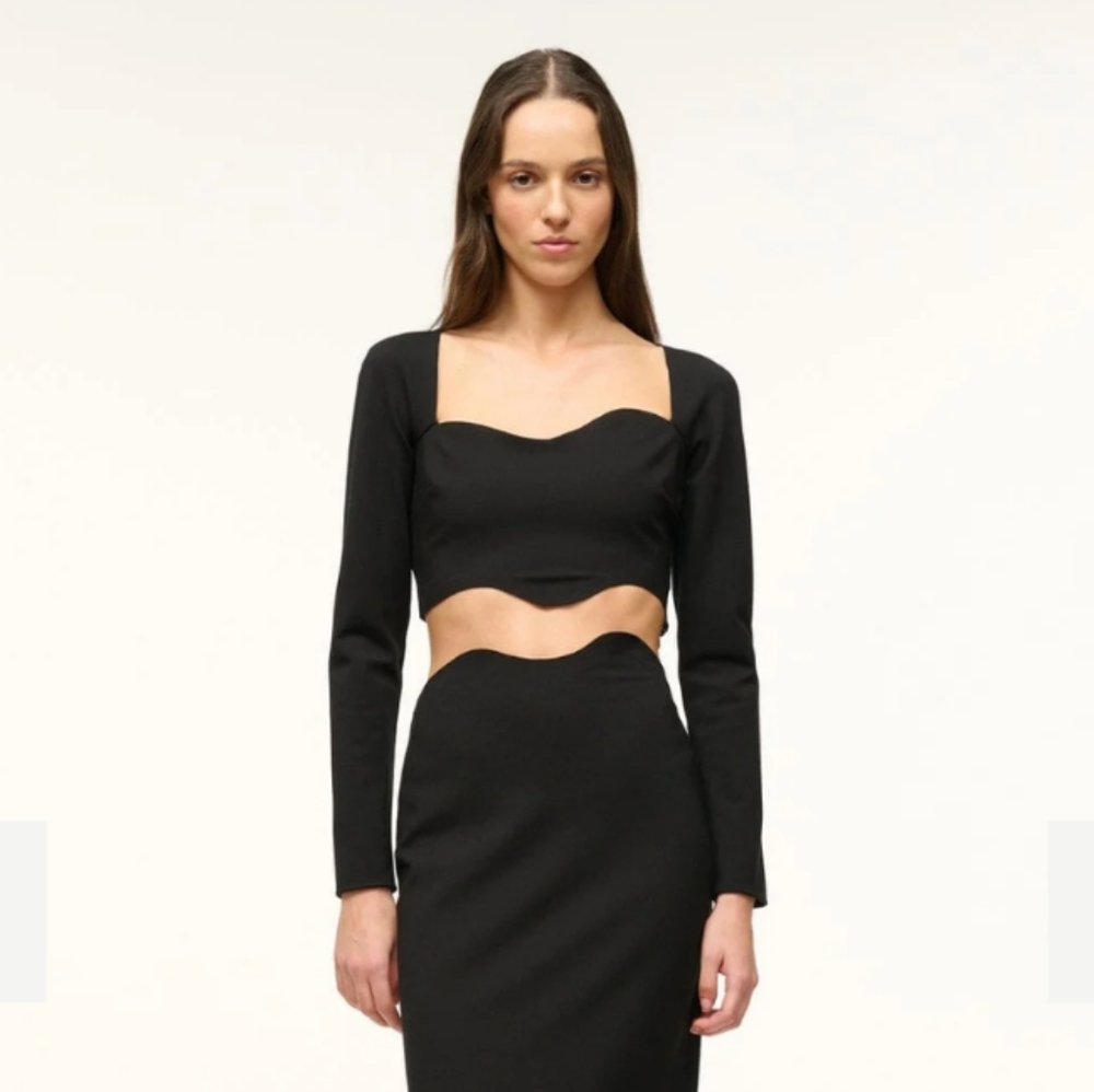 STAUD Corde Top In Black